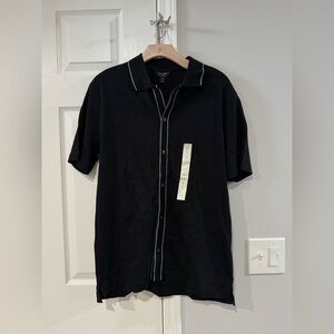 NWT Banana Republic Luxe Touch Polo | Black